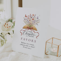 Haut du Baby shower Fleur sauvage du livre de lect
