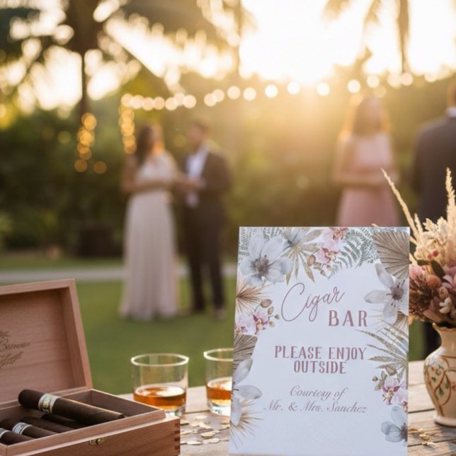 Signe De Table Havana Tropical Cubain Cigar Bar (Créateur téléchargé)