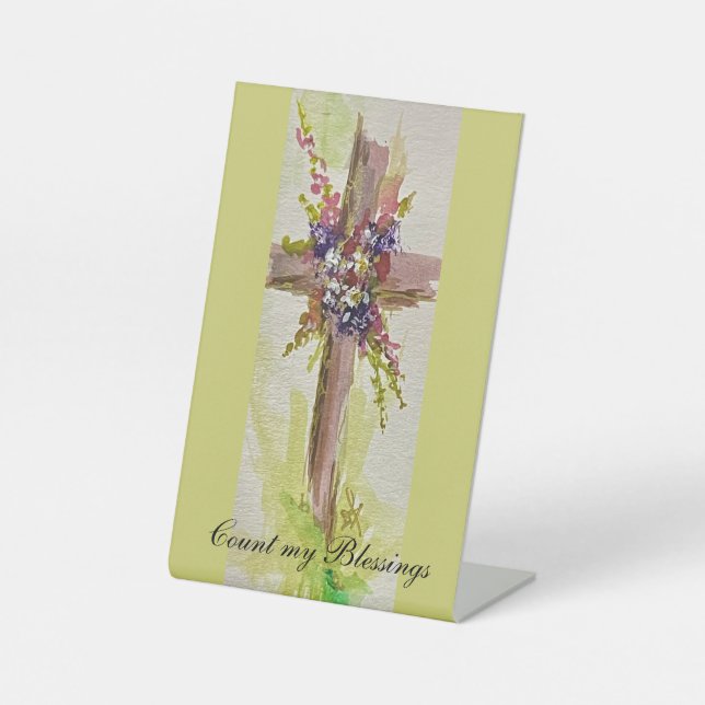 Signe De Table He is Risen  Pedestal Sign (Recto)