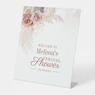 Signe De Table Herbe de la Pampa Terrasse Accueil de Mariage