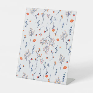 Signe De Table Hibiscus Aquarelle Botanique Floraison transparent