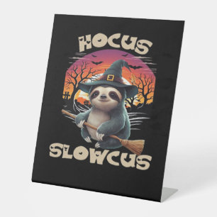 Signe De Table Hocus Slowcus Amateurs de fentes Halloween tee tee