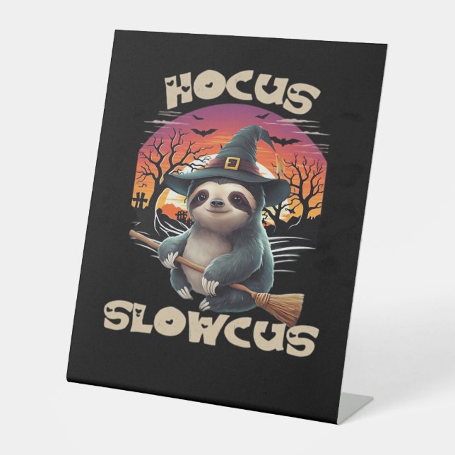 Signe De Table Hocus Slowcus Amateurs de fentes Halloween tee tee (Recto)