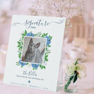 Signe De Table Hydrangeas Mariage 1 Photo Animaux de compagnie Si