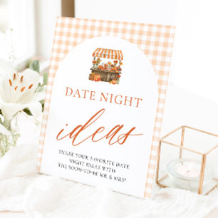 Signe De Table Idées de soirée en amoureux Gingham automnal Fraîc