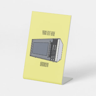 Signe De Table Illustration de dessin sur micro-ondes