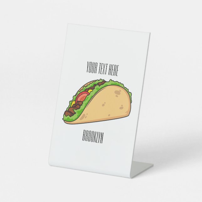 Signe De Table Illustration de dessin sur Taco (Recto)