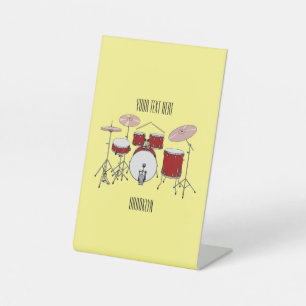 Signe De Table Illustration de kit de batterie