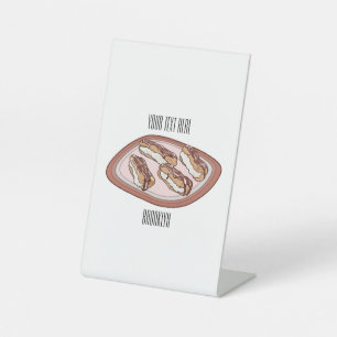 Signe De Table Illustration de l'éclair de chocolat