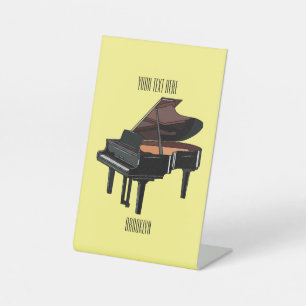 Signe De Table Illustration de piano