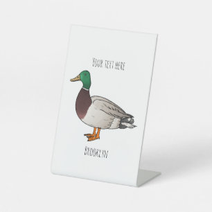 Signe De Table Illustration du canard de Majard