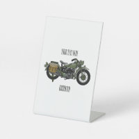 Illustration d'une moto de croiseur militaire