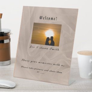 Signe De Table Impression texturée en tissu rose - toute couleur