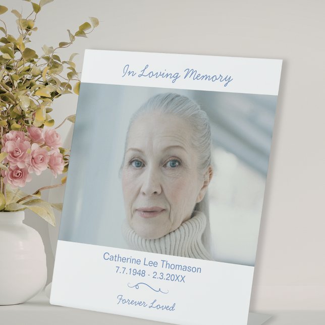 Signe De Table In Loving Memory Funeral Display Table Sign (In Loving Memory Funeral Display Table Sign
)
