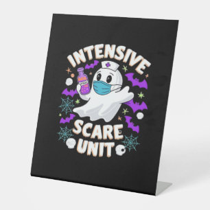 Signe De Table Infirmière de l'unité de soins intensifs Halloween