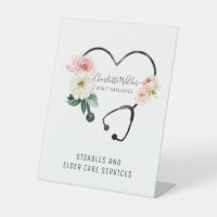 Infirmière soignante Stethoscope floral