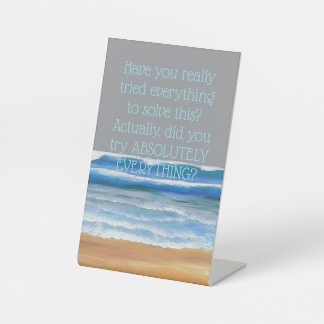 Signe De Table Inspirer la citation de message Encouragement Ne p (Recto)