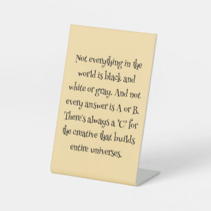 Signe De Table Inspirer la créativité Citation d'encouragement cr