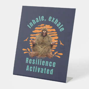 Signe De Table Inspirez, Expirez Résilience Activée Bigfoot