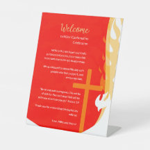 Invitation de confirmation de colombe et de croix