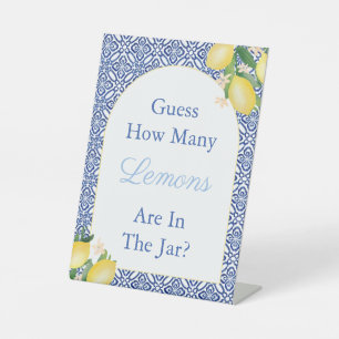 Signe De Table Italien Devis Combien De Citrons Baby shower Jeu