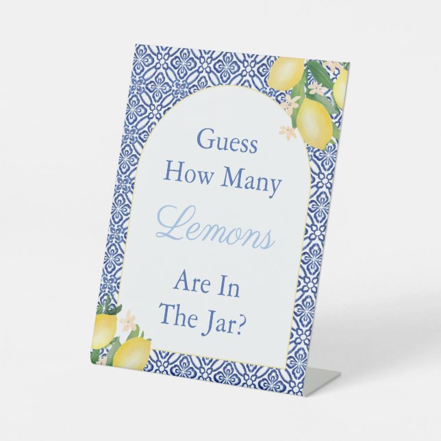 Signe De Table Italien Devis Combien De Citrons Baby shower Jeu (Recto)