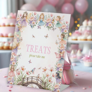 Signe De Table Jardin de fées fantaisiste pour les friandises du 