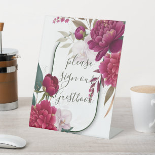 Signe De Table Jardin Fleurissant Berry Glam Floral Mariage 