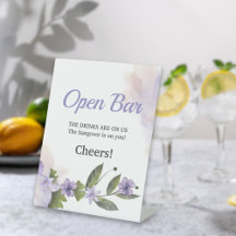 Jardin Floral Violet Mariage Open Bar