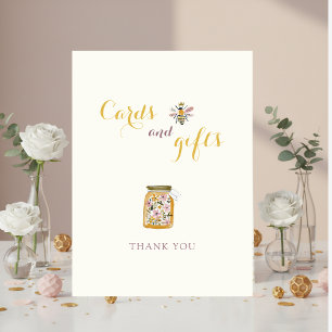 Signe De Table Jaune Beurre Elle a trouvé son Abeille à Miel Cort