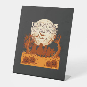 Signe De Table Je suis juste ici Boos Halloween Enfants Silhouett
