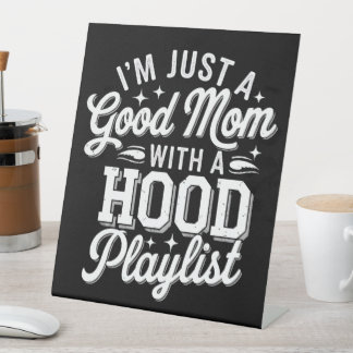 Signe De Table Je suis juste une bonne maman avec une liste de le