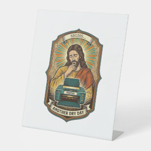 Signe De Table Jésus Bac à Papier de l'Imprimante Vide Travail de