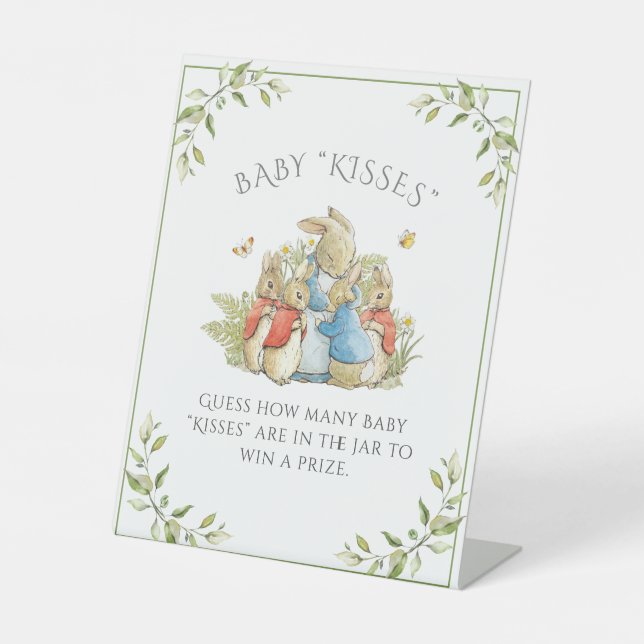 Signe De Table Jeu de Baby shower lapin (Recto)