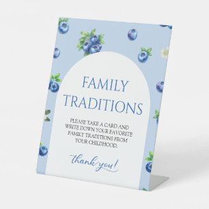 Signe De Table Jeu de traditions familiales pour Baby Shower aux