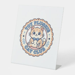 Signe De Table Jouet Peluche Chat Mignon Chat T-Shirt Design - Jo