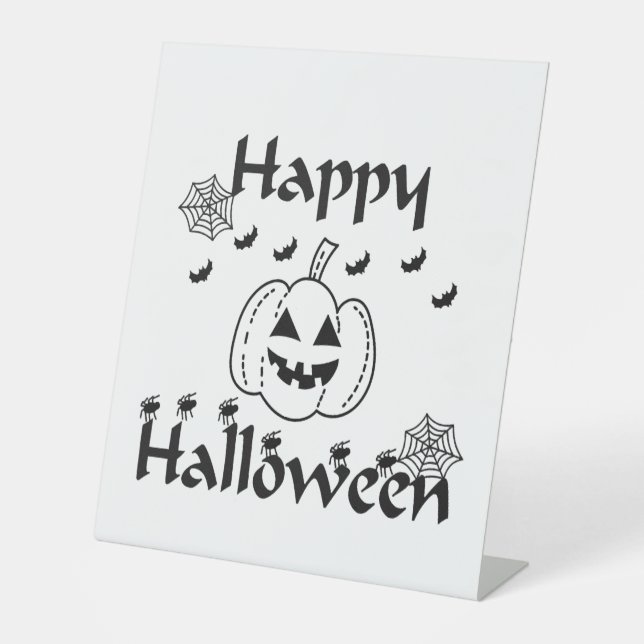 Signe De Table Joyeux Halloween (Recto)