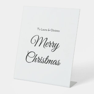 Signe De Table Joyeux Noël ajouter le nom texte personnalisé cade