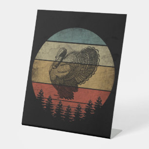 Signe De Table Joyeux Thanksgiving dinde