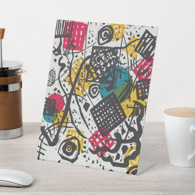 Signe De Table Kandinsky Small Worlds V Abstract Classique (In SItu)