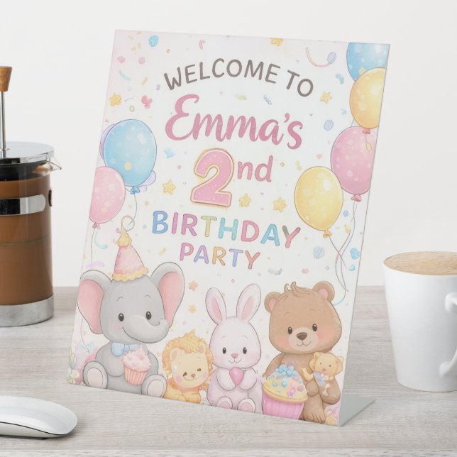 Signe De Table Kids Birthday Welcome Board Bundle (In SItu)