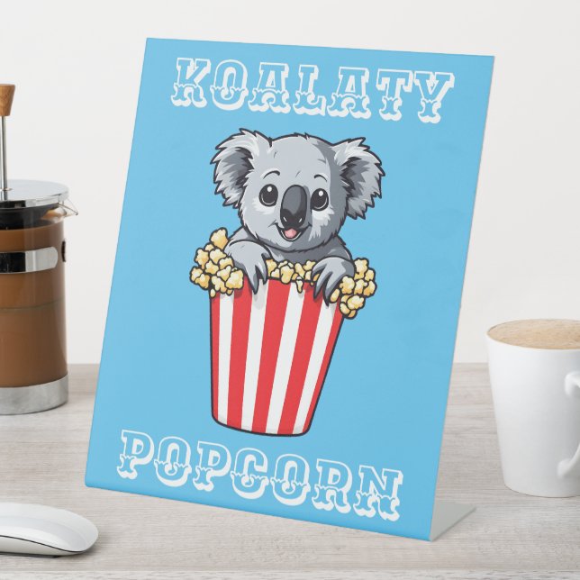 Signe De Table Koalaty Popcorn (In SItu)