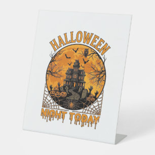 Signe De Table La nuit d'Halloween aujourd'hui Manoir hanté Citro