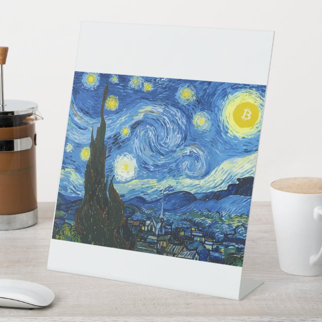 Signe De Table La nuit du Bitcoïny (In SItu)