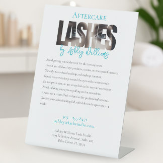 Signe De Table La typographie moderne "LASHER by"