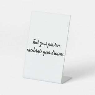 Signe De Table "La vitesse n'est pas seulement un objectif, c'est