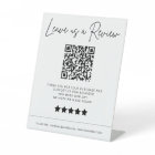 Laissez-nous un examen QR Code Business
