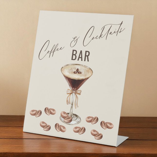 Signe De Table L'amour brasse du café et des cocktails Bar (Créateur téléchargé)