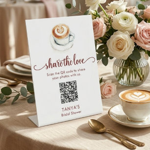 Signe De Table L'amour brasse Partager l'amour Photos QR Code