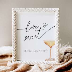 Signe De Table L'amour est de douces perles nuptiales et le buffe